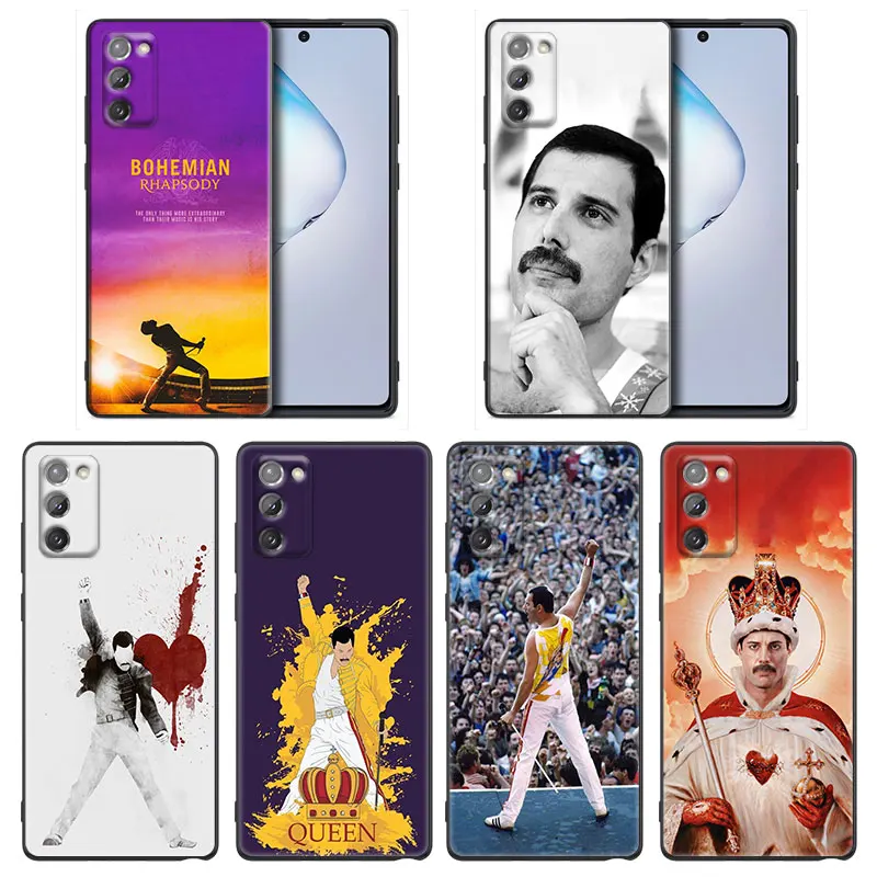 Queen Freddie Mercury Singer Phone Case for Samsung A91 A73 A72 A71 A53 A52 A7 M62 M22 M30s M31s M33  M52 F23 F41 F42 5G 4G TPU