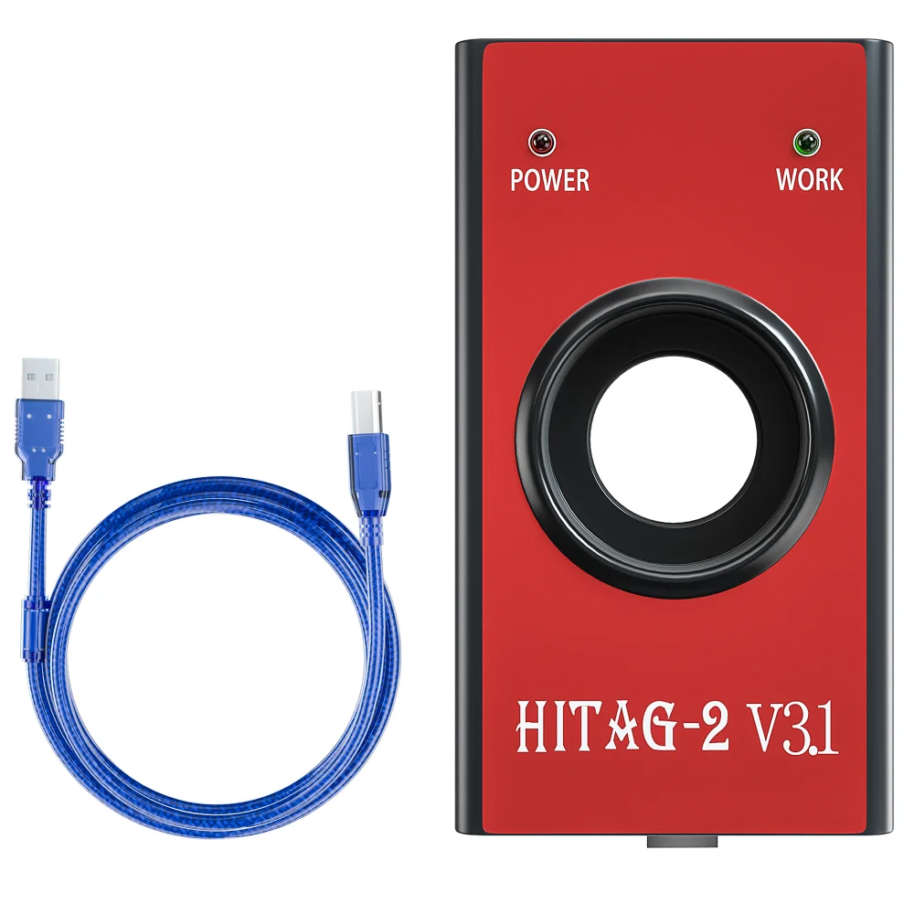 

OBDII HITAG2 V3.1 Key Programmer Tools OBD2 Car Diagnostic Hitag2 Transponder Universal Immo Off/Remote/Read PIN/VIN