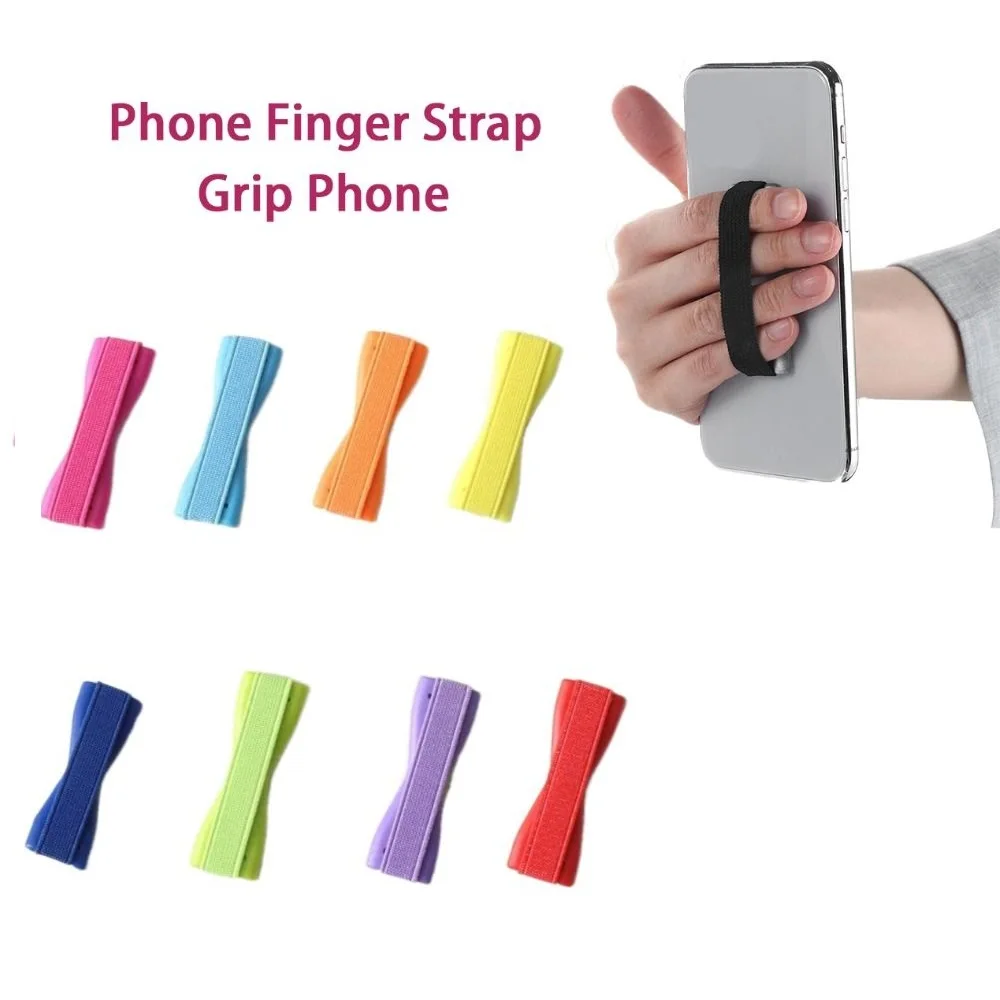 

1 шт. Универсальный держатель для телефона, эластичная селфи-палка, ремешок на запястье, наклейка на тыльную сторону телефона, держатель для телефона для использования одной рукой