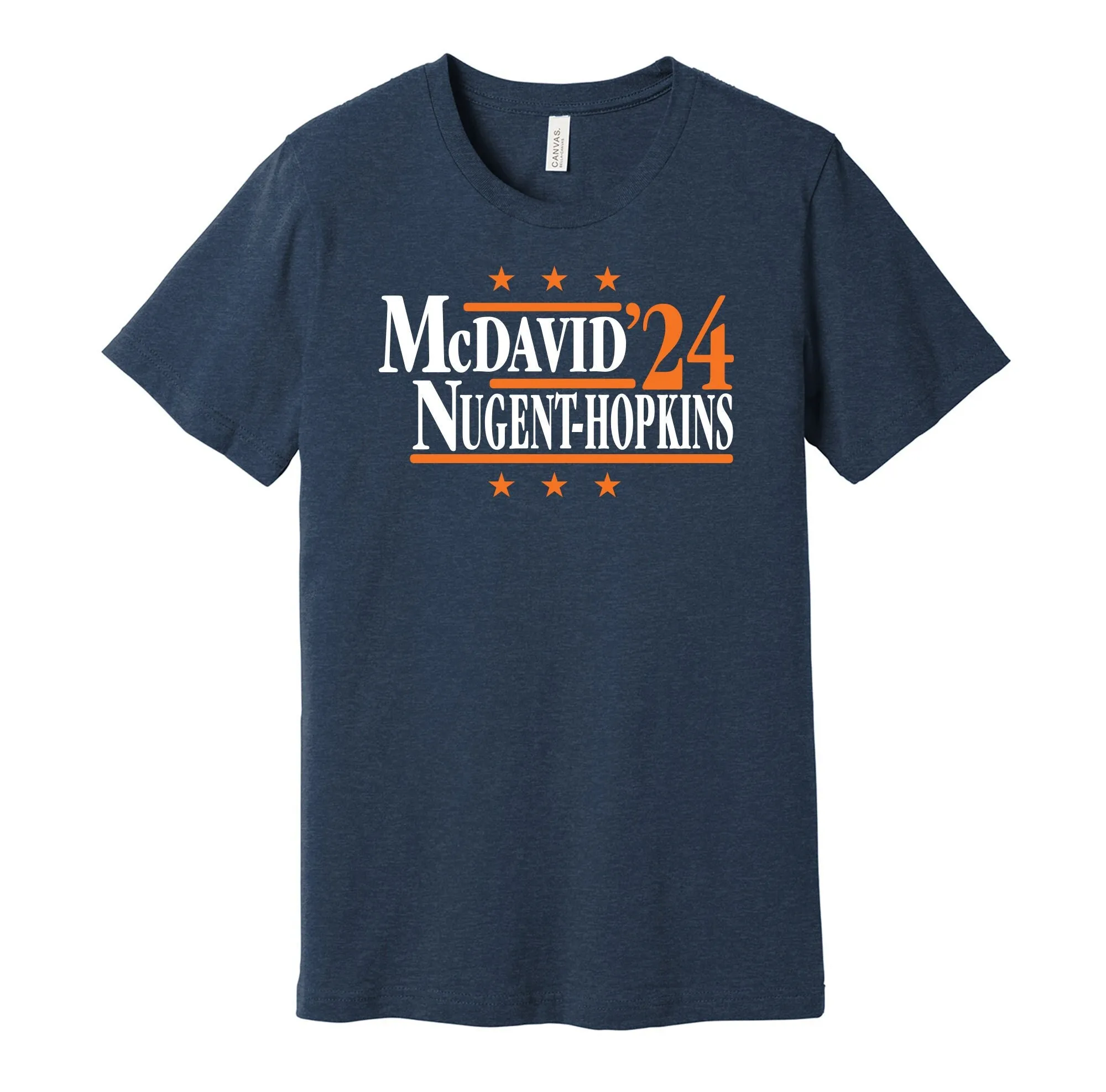 Mcdavid Nugent Hopkins '24 Political Campaign Parody T Shirt Hockey Legends For President Fan S M L Xl Xxl 3Xl Lots Of