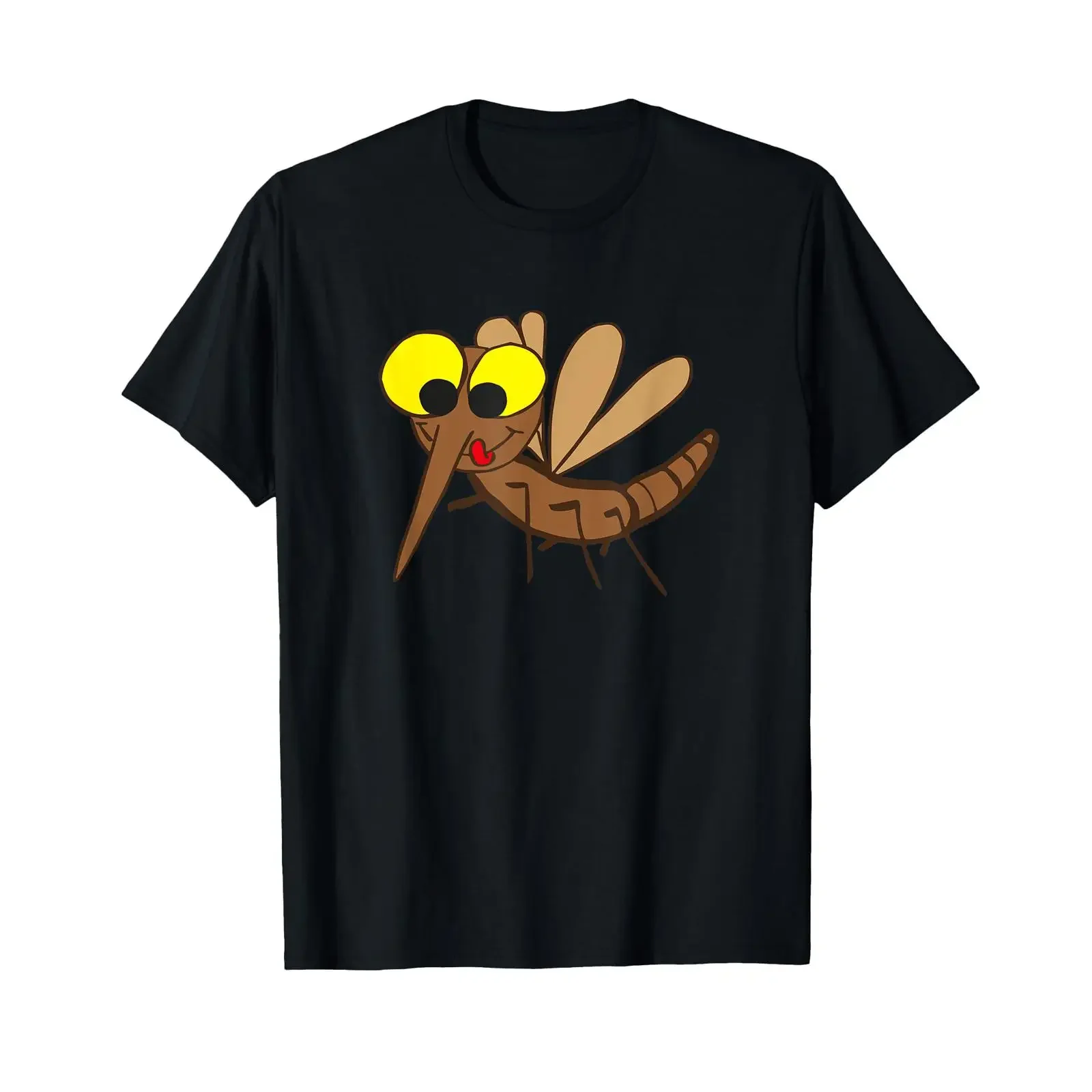 Funny Mosquito Summer Camping Motorhome T Shirt vintage Washed Casual fashion Slightly homme Versatile streetwear Soft