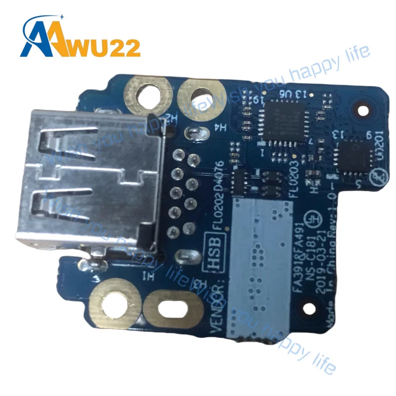 L... New For Lenovo Thinkpad X395 T495S AMD USB Interface Small Board NS-C181 02DM414