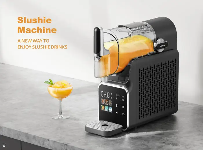 5 In 1 Portable 1.8L Home Electric Milk Shake & Slush Machine Single Tank Frozen Drink Slushie Ice Cream Machine