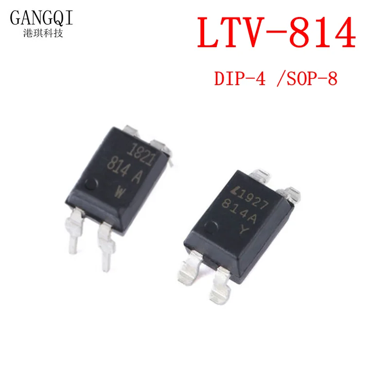 10pcs LTV-814 DIP-4 SOP-8 LTV814 DIP LTV-814A compatible optocoupler PC814 DIP4 SOP8 original authentic In Stock