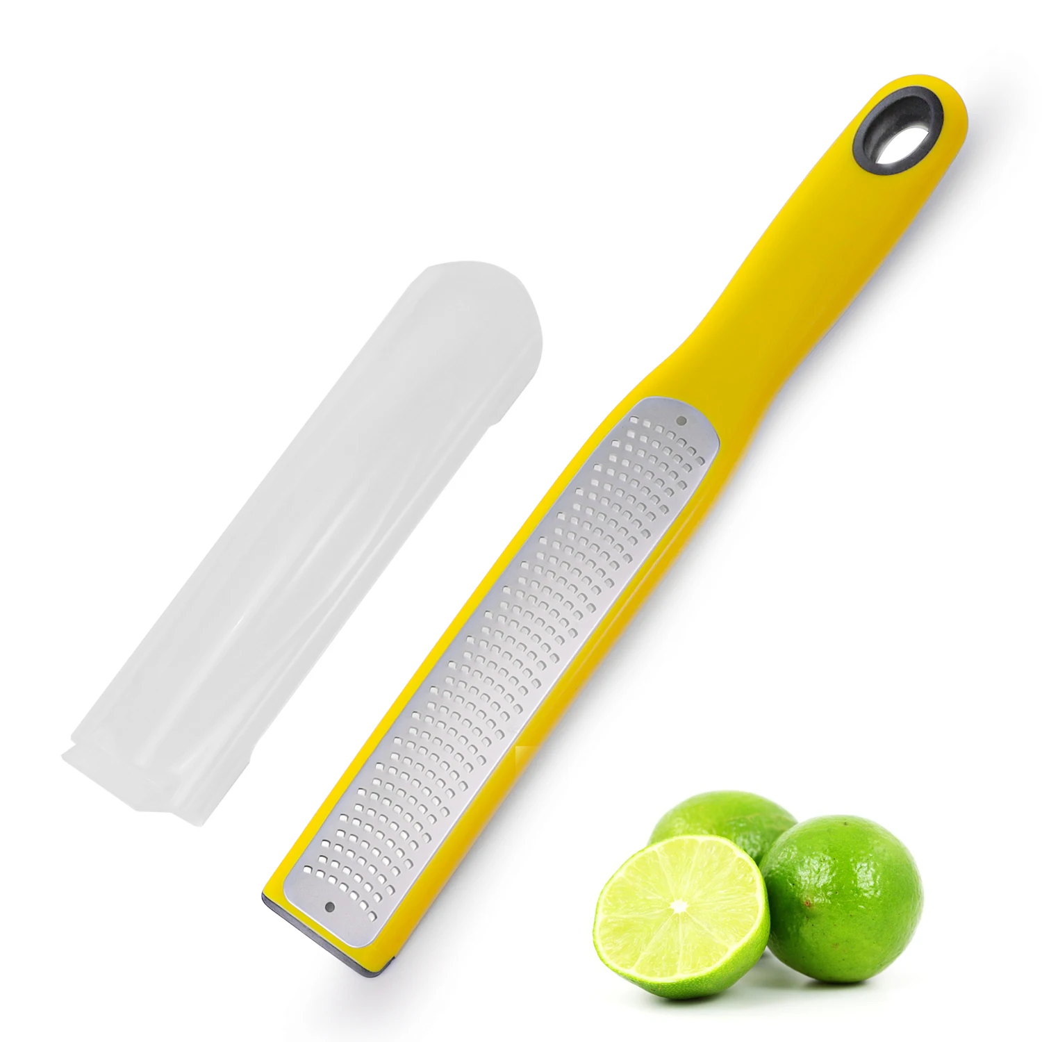 

Citrus Lemon Zester & Cheese Grater with Catch Container for Cheese, Lemon, Ginger, Garlic, Vegetables, Fruits