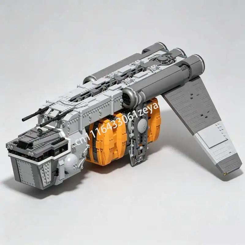 3336PCS MOC Space Cargo Transport Spacecraft Model Creative Science Fiction Building Blocks Assembly Puzzle Educational Toy Gift