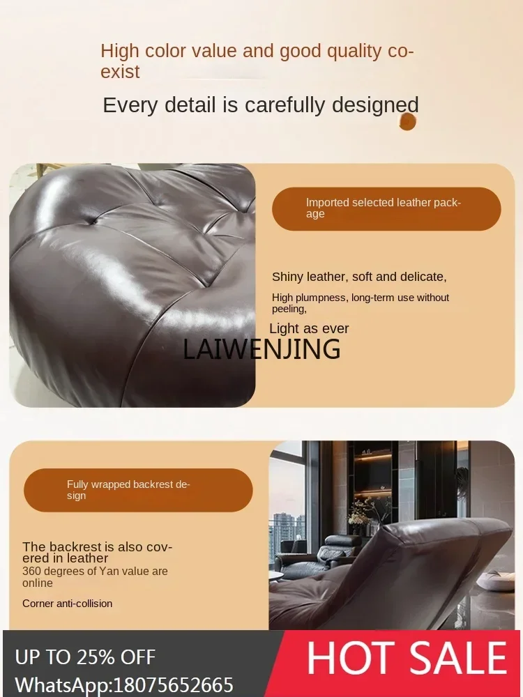 MJY Minimalist Balcony Recumbable Sleeping Lazy Sofa Luxury Premium Single Sofa Reclining Chair