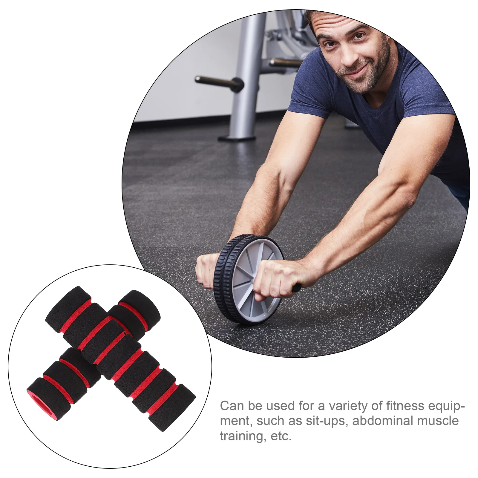 10 قطعة لوحة البطن وسادة رغوة للجلوس معدات الصالة الرياضية غطاء إسفنجي الساق تمديد آلة وسادة ممارسة الأسطوانة