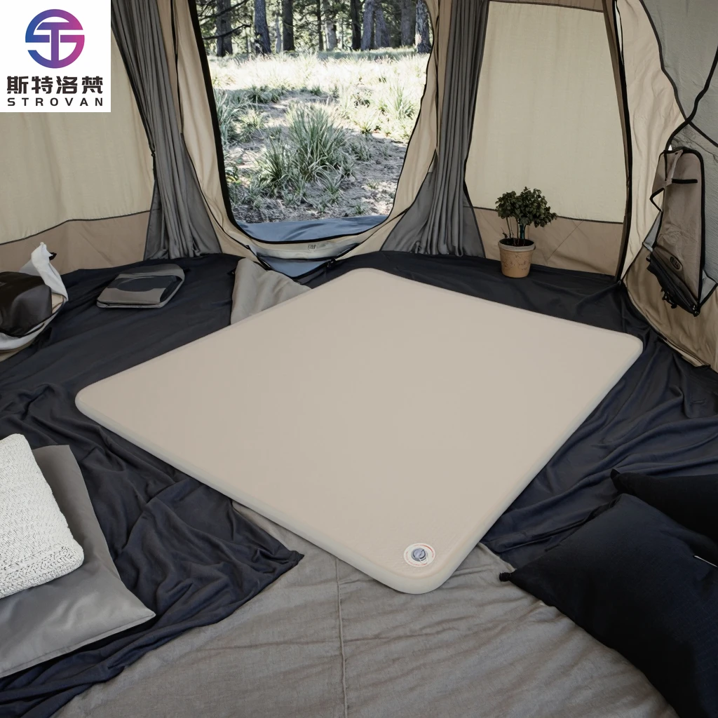 STLF WJW Silky Cloud Bed - Opblaasbaar matras met handmatige pomp voor kamperen, auto en thuis