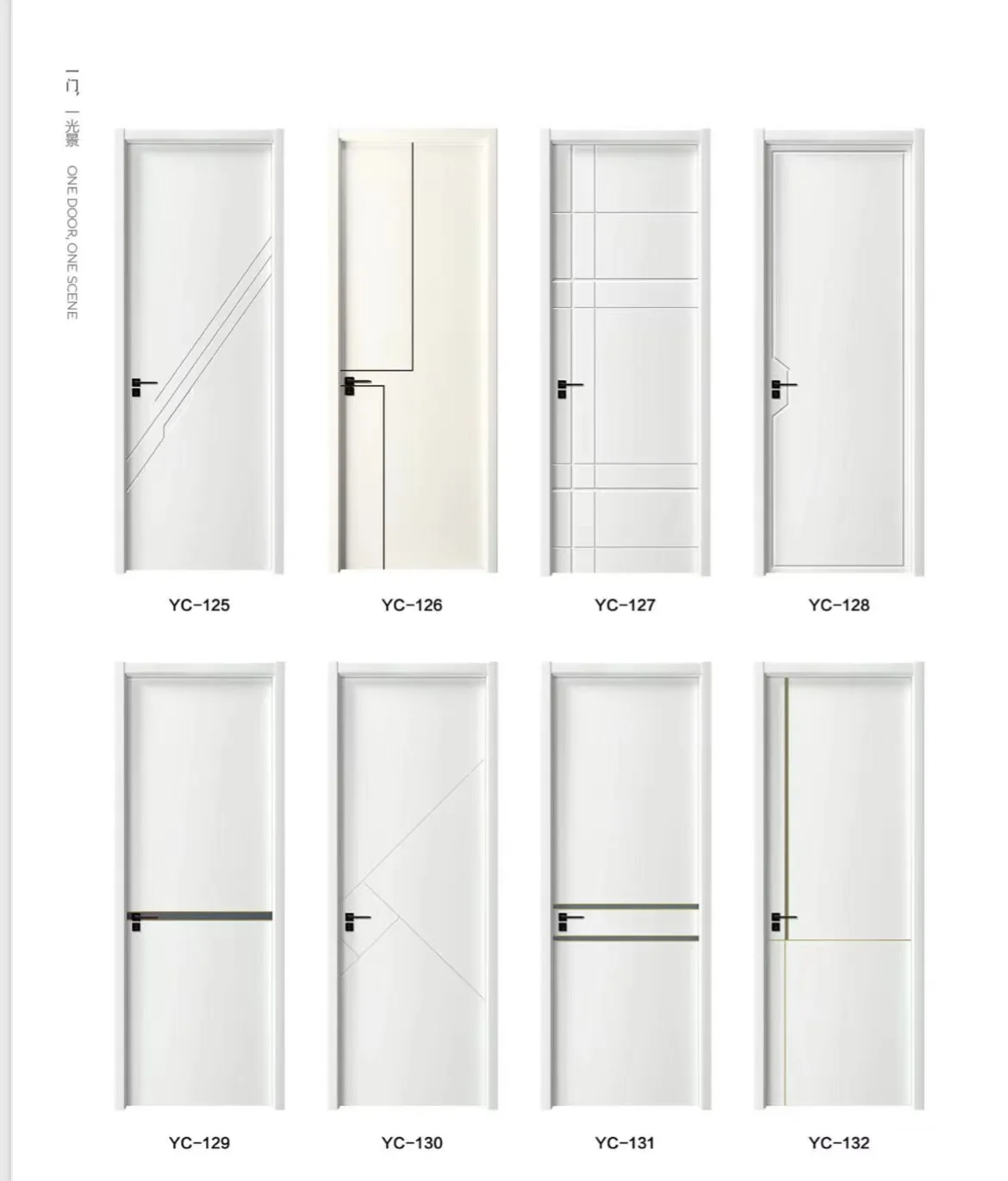 باب خشبي مركب مطلي، مقاوم للرطوبة وعازل للصوت، مصنع عصري وبسيط بالجملة، منزلي #4