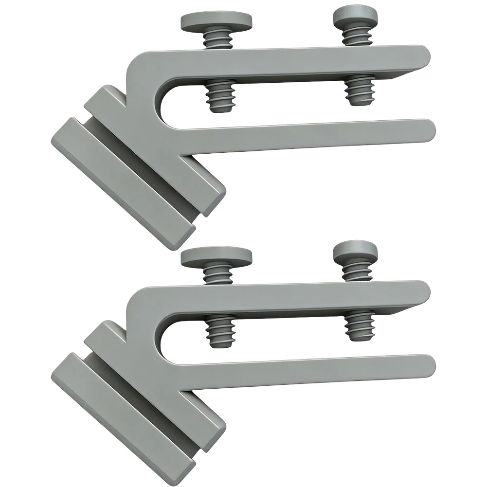 2 Pcs Bucket Mounted Hose Clamp ABS Adjustable Screw for Water Hose Fish Tank Aquarium Garden Tubing Organizer