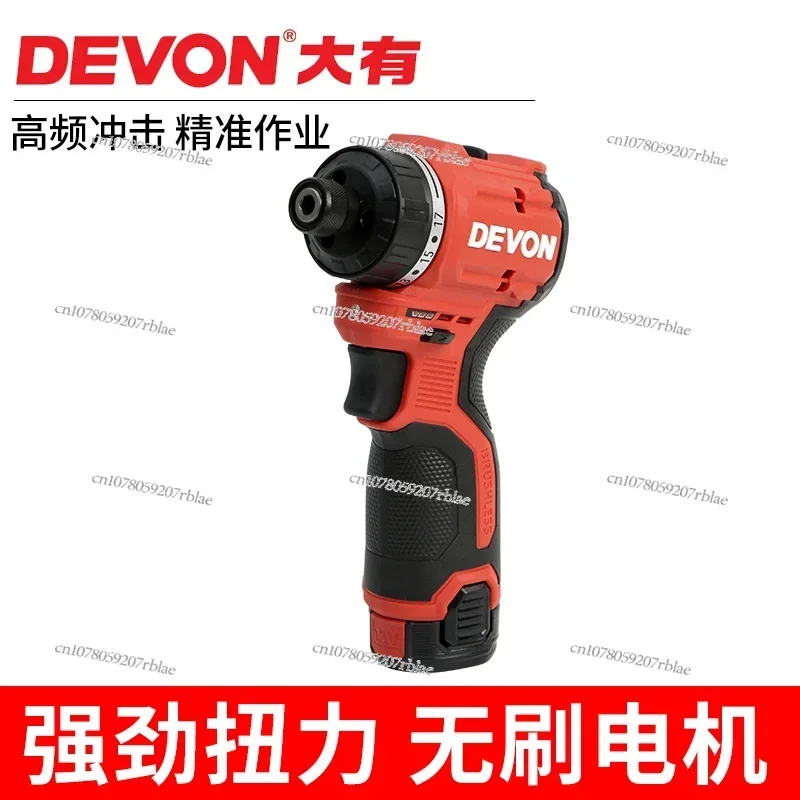 Dayou 12V brushless lithium battery screwdriver household multi-function electric screwdriver rechargeable screw batch 5208