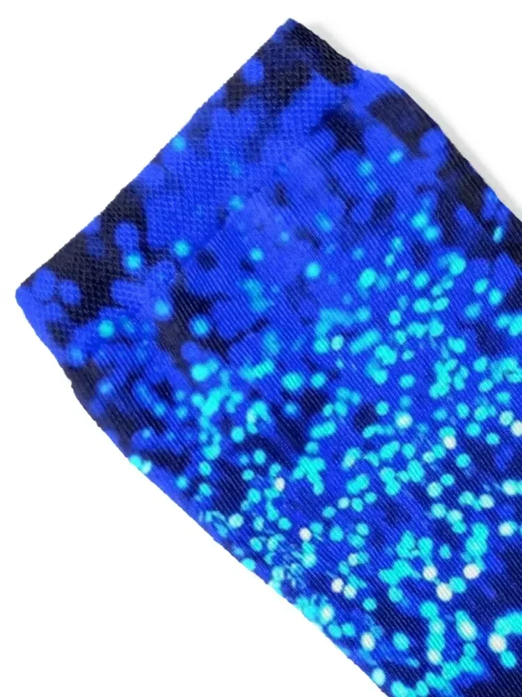 Fiber Optic Blue Socks luxe New year's hip hop Socks Men's Women's