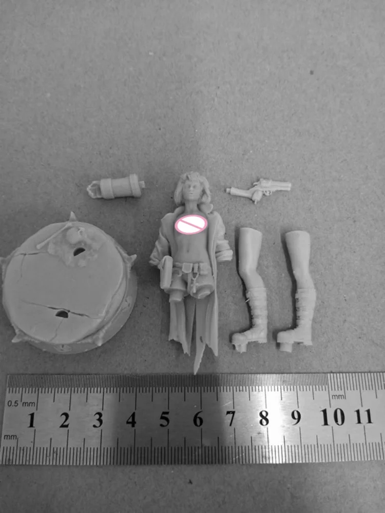 1/24 スケール 75 ミリメートル高さ樹脂フィギュア地獄少女 Nsfw 組み立てモデルキット未組立未塗装 3D 印刷おもちゃ 862