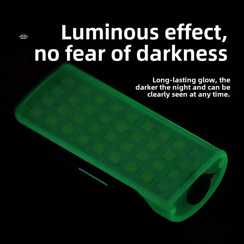 Mini Outdoor Fluorescent Light Keychain, Direct Charging Magnet, USB Portable Work Light, Multifunctional Hiking and Camping