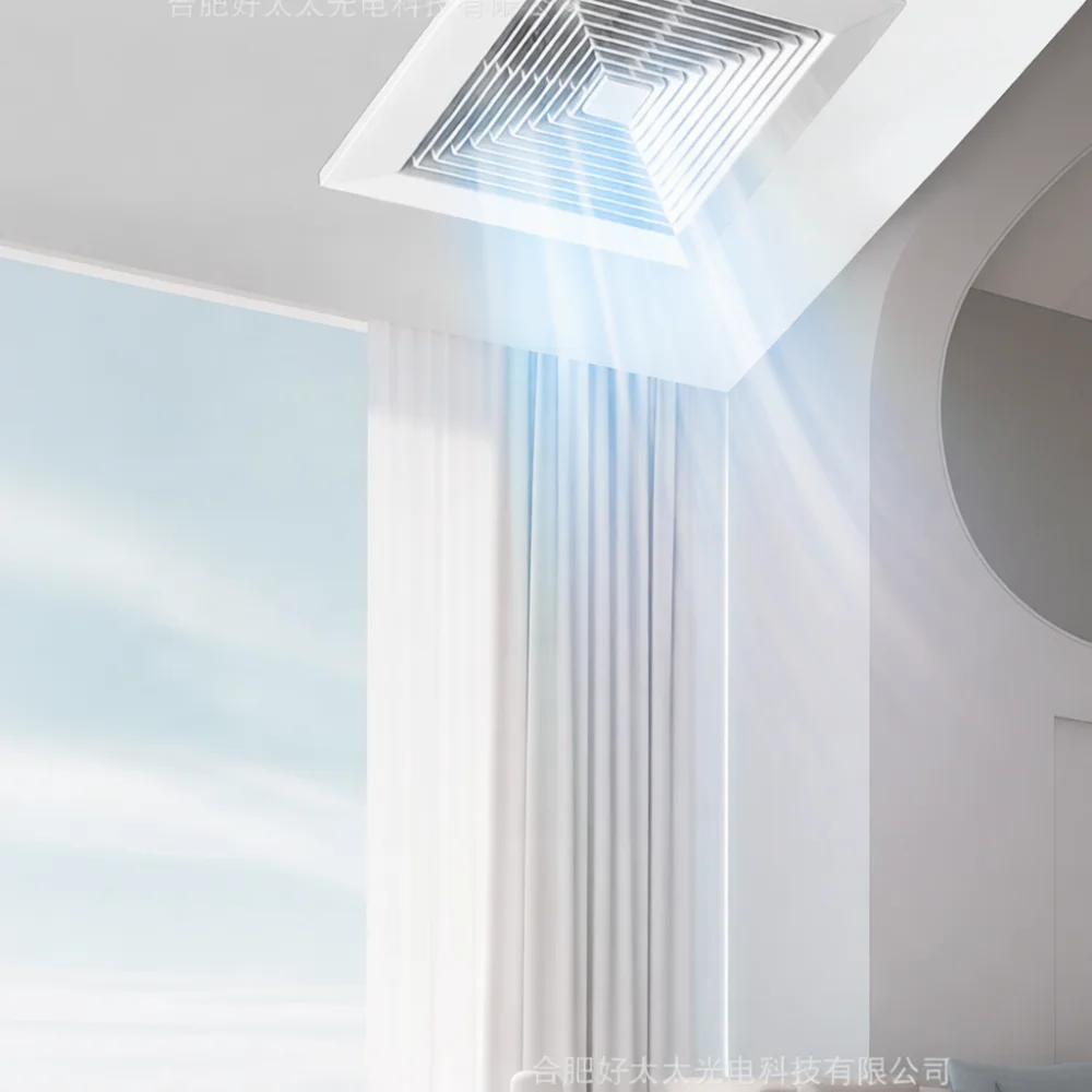 Integrated Ceiling Duct Exhaust Fan For Kitchen And Bathroom Powerful Quiet Air Circulation Embedded Ventilation Unit