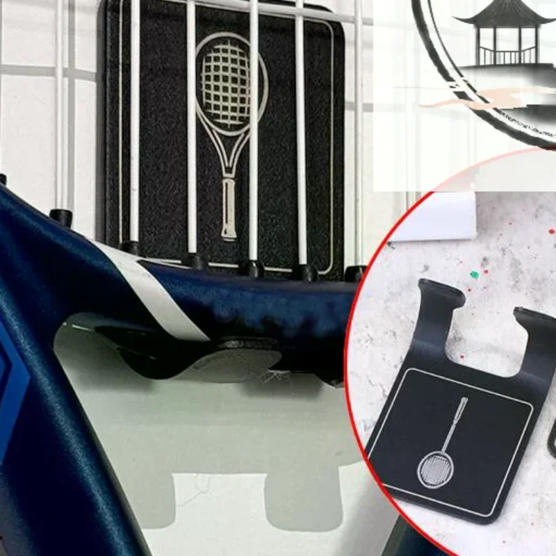 Universal Tennis Racket Wall Mounted Racket Rack Vertical Display Stand Stainless Steel Wall Hook Badminton Racket Holder