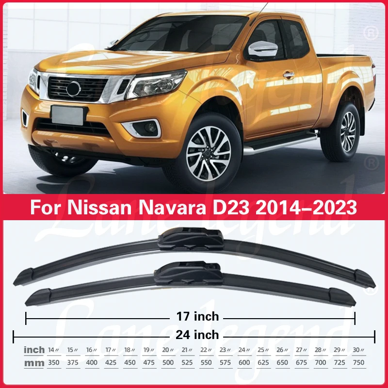 Car Wiper Blade For Nissan NP300 Navara Frontier D23 2014 - 2023 Front Windshield Windscreen Rain Brush Car Accessories 24\