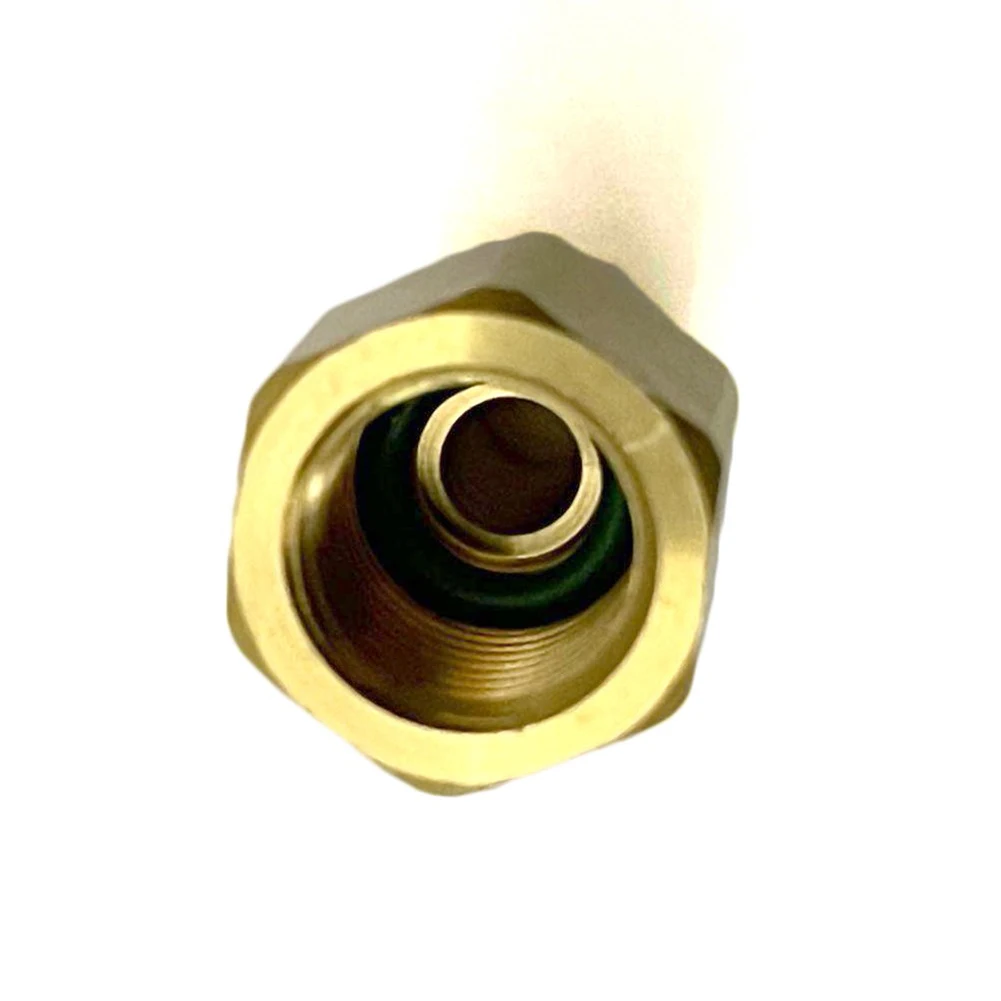 Gold Plated R410 Adapter for Automotive Brass Adapters Male 1/4 SAE to Female 5/16 SAE with Quick Coupling (2Pcs)