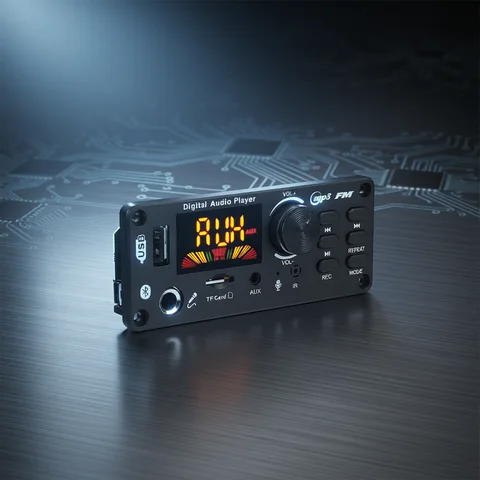 80W  Bluetooth  MP3 Decoder Board 2*40W 80W Amplifier Audio Player 12V DIY MP3 Player Car FM Radio Module TF USB Mic Record Call
