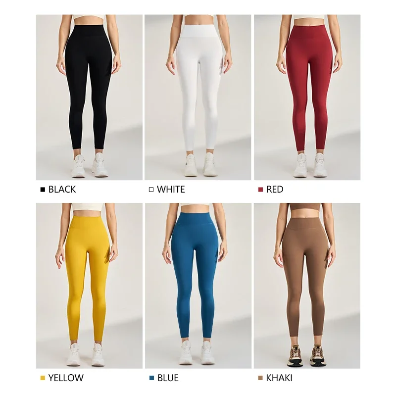 Pantalon de yoga taille haute pour femme, leggings commandés bout à bout pêche, extérieur, pantalon de survêtement à séchage rapide, course à pied, fitness, pantalon sans trace