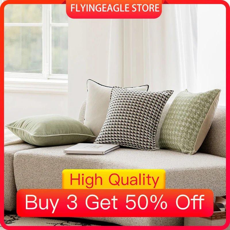 【Buy 3 Get 50% Off】Decorative Pillow Case Pillow For Sofa Bed Chair Sitting Cushion Cover Home And Aesthetic Room Decoration