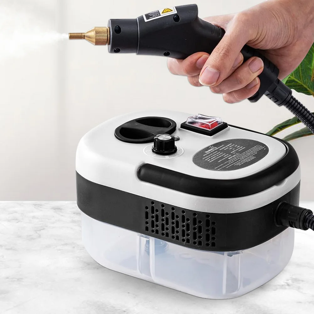 1200ML Handheld Pressurized Steam Cleaner 2500W High Pressure Multipurpose Steamer Multi-Surface Steamer for Couch Auto Floor