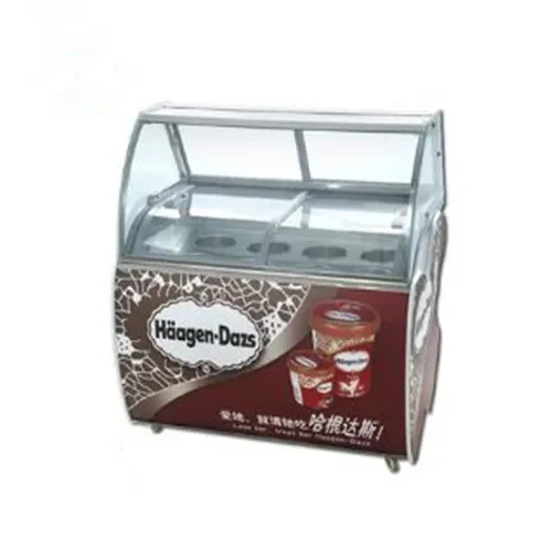

Luxury Small Mini Countertop Gelato Ice Cream Refrigerator Fridge Freezers Freezer Display case for Ice Cream