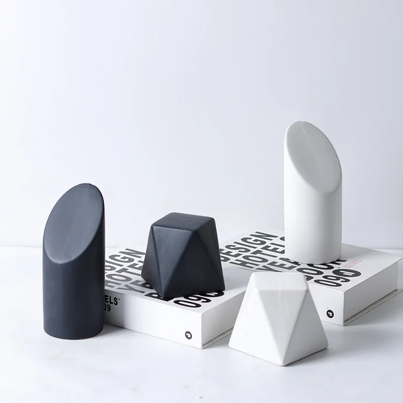 حرف خزفية هندسية متعددة السطوح متعددة الألوان، زخارف فاخرة خفيفة نورديك، المنزل، غرفة النوم، الدراسة، الديكور الجمالي