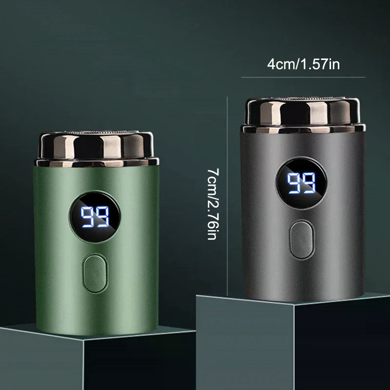 IPX-7 Waterproof Mini Electric Shaver, Upgraded 2025, Men's Portable Travel Razor, USB Charging