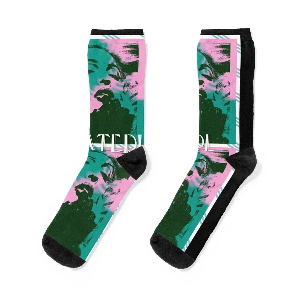 

Material girl silhouette pop art Socks FASHION Christmas short Soccer Men's Socks Women's