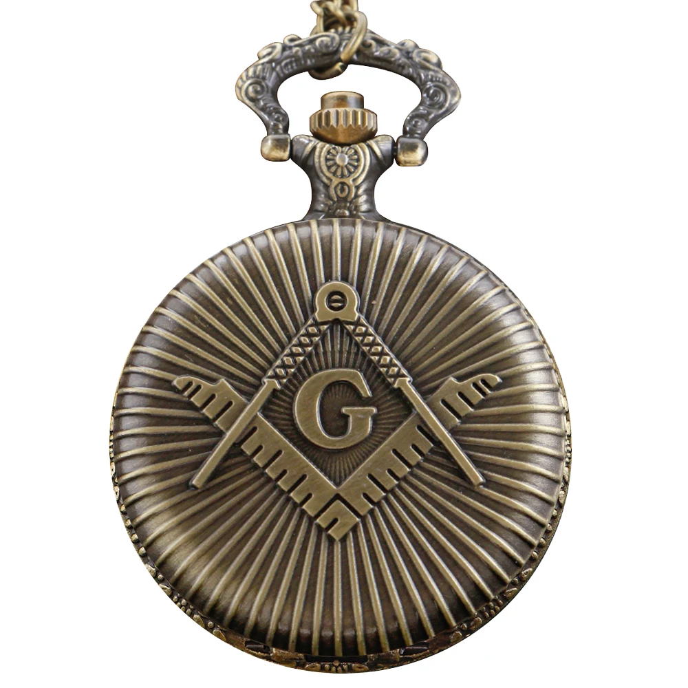 Oude organisatie Vrijmetselarij Tijd Edelsteen Kwarts zakhorloge Modeartikelen Ketting Hanger Heren- en damesklok Cadeau
