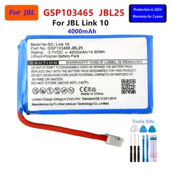 Original GSP103465 4000mAh For JBL Link 10 Link10 Bluetooth Wireless Speaker Replacement Battery+Tools .