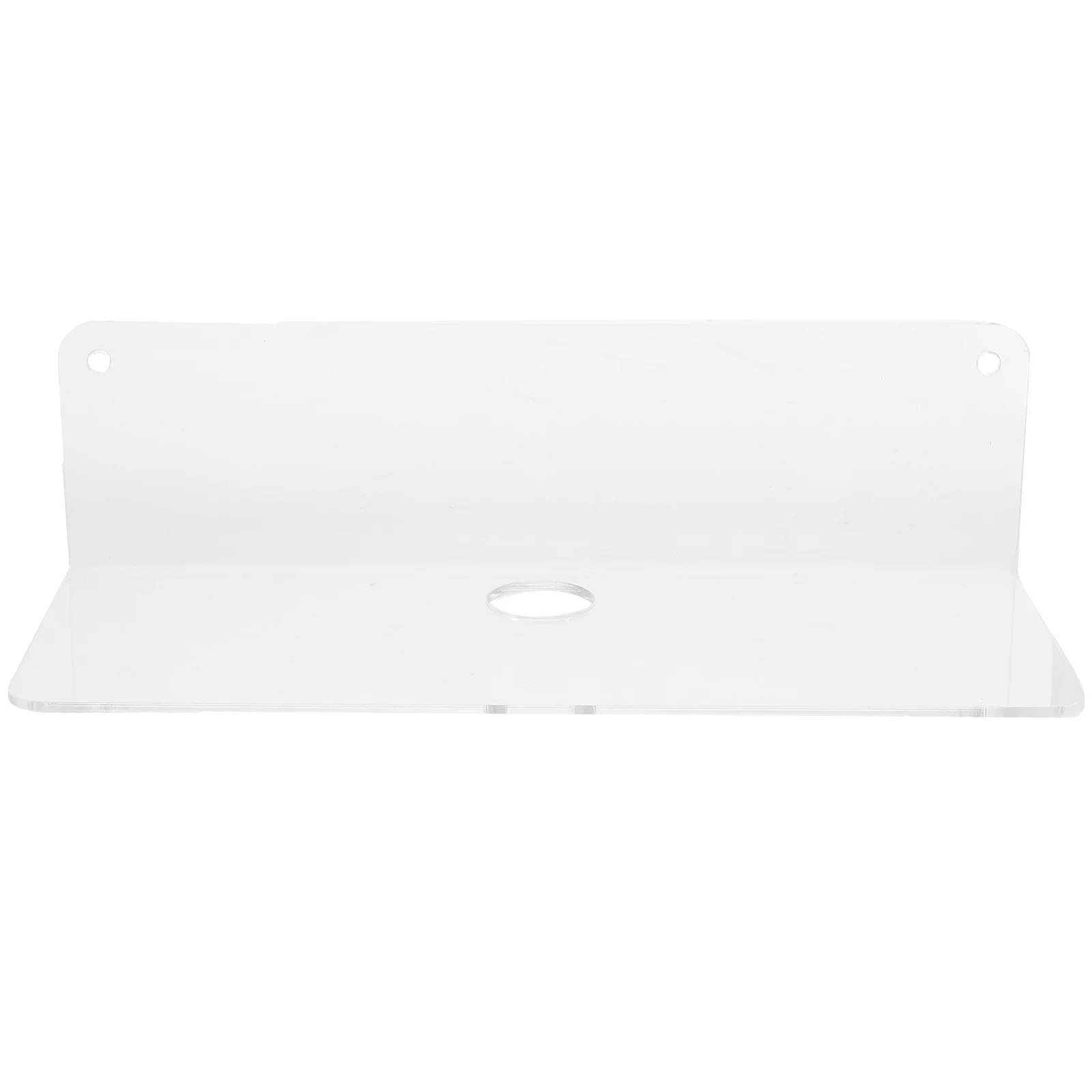 Transparent Floating Shelves Wall Mounted Acrylic Storage Rack Switch Clock Speaker Modern Farmhouse Style Shelf