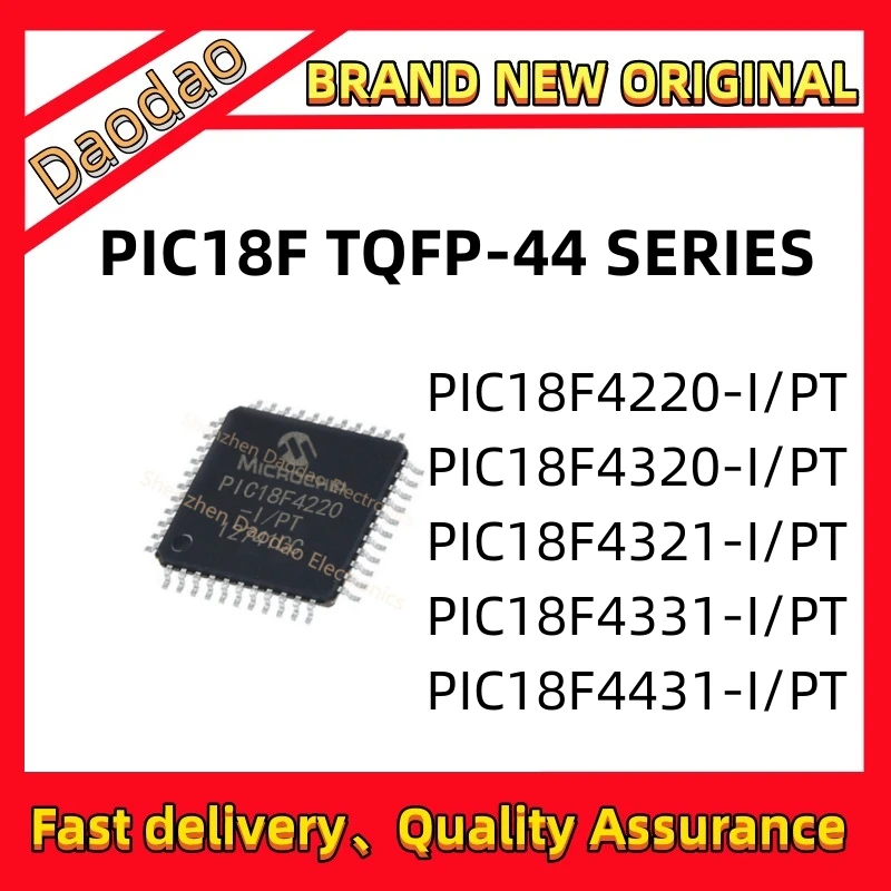 

PIC18F4220-I/PT PIC18F4321 PIC18F4320 PIC18F4331 PIC18F4431 pic18f4321-i/pt pic18f4320-i/pt IC Chip 44-TQFP Quality Brand New