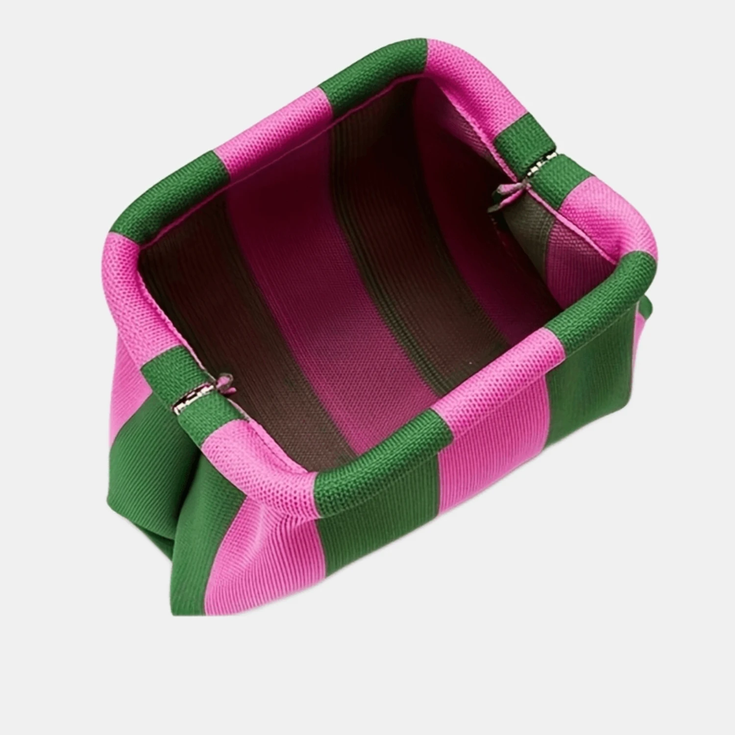 Chic Striped Clutch Bag - Compact & Versatile, Ideal for Everyday Use & Makeup