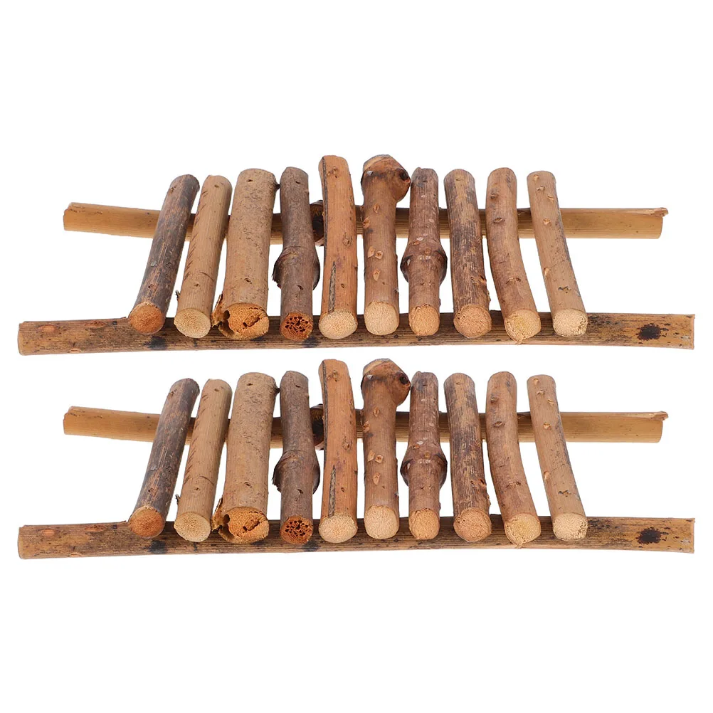 

2pcs Micro Landscape Decorations Miniature Chinese Bridges For Fairy Figurines Garden Courtyard Ornaments Aquarium Decor Garden