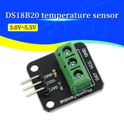 Javino DS18B20 Waterproof Temperature Sensor Module Digital Thermometer 18B20 Cable with Stainless Sensor