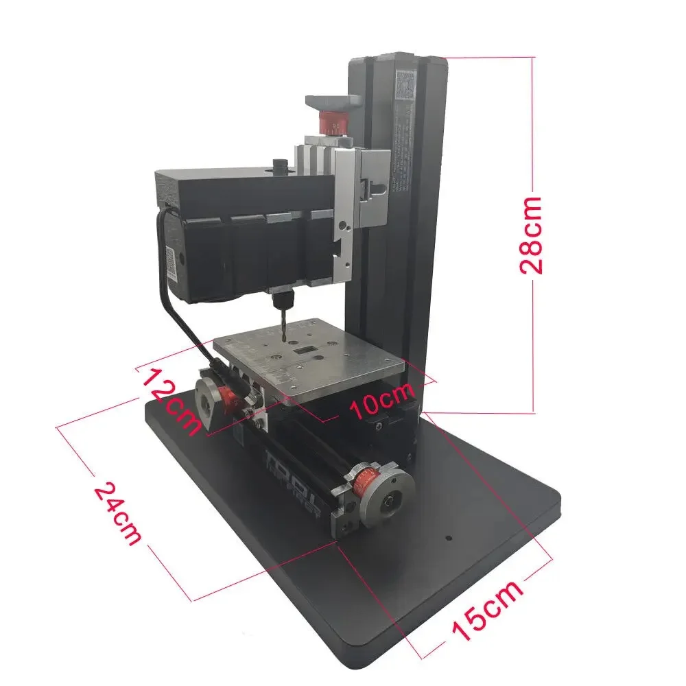 24W High Power Metal Mini Lathe Micro Drilling Machine Wood Driller 20000rpm DIY