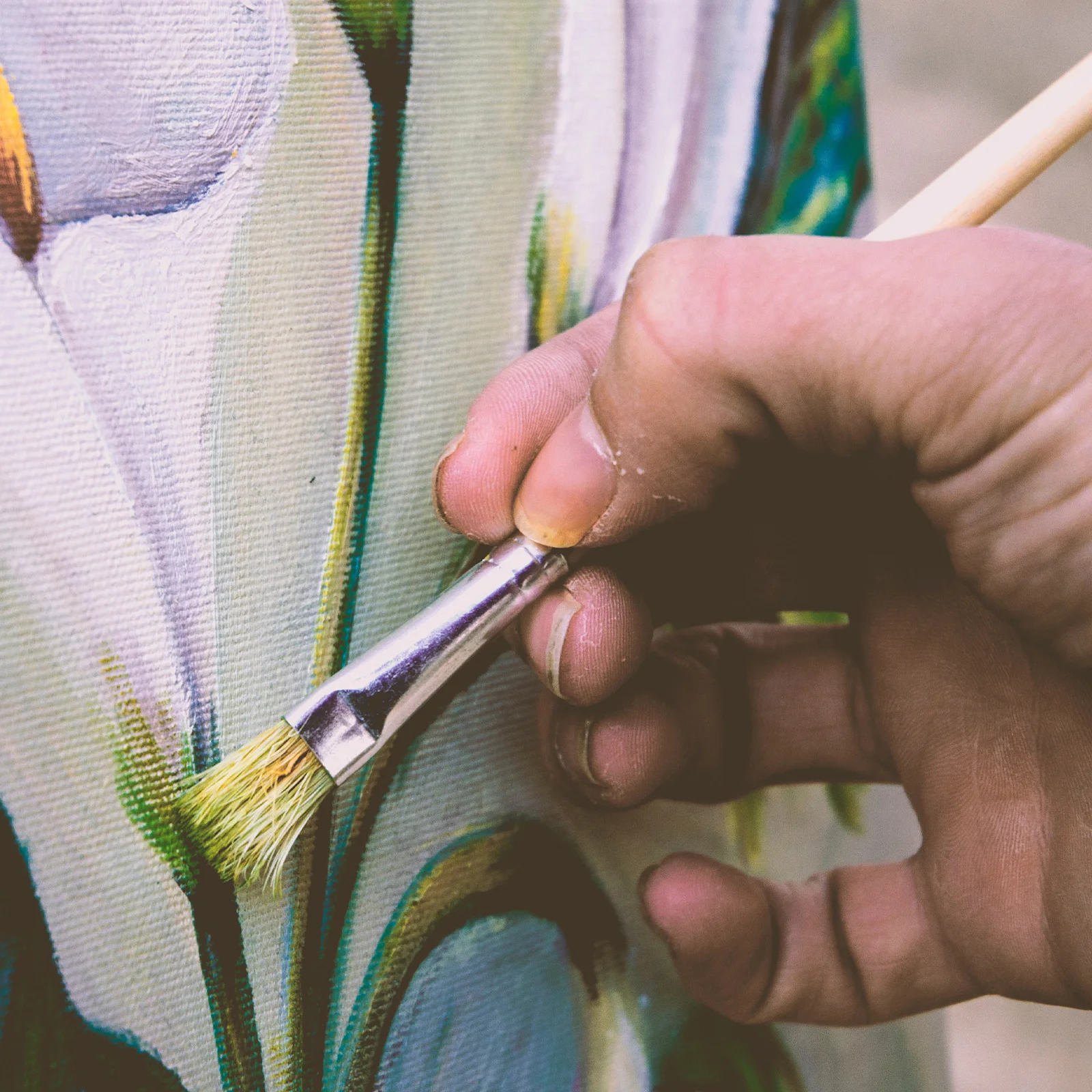 

6Pcs Nylon Paintbrush Set for Students Reusable Drawing Tools for Watercolor Acrylic Gouache Portable