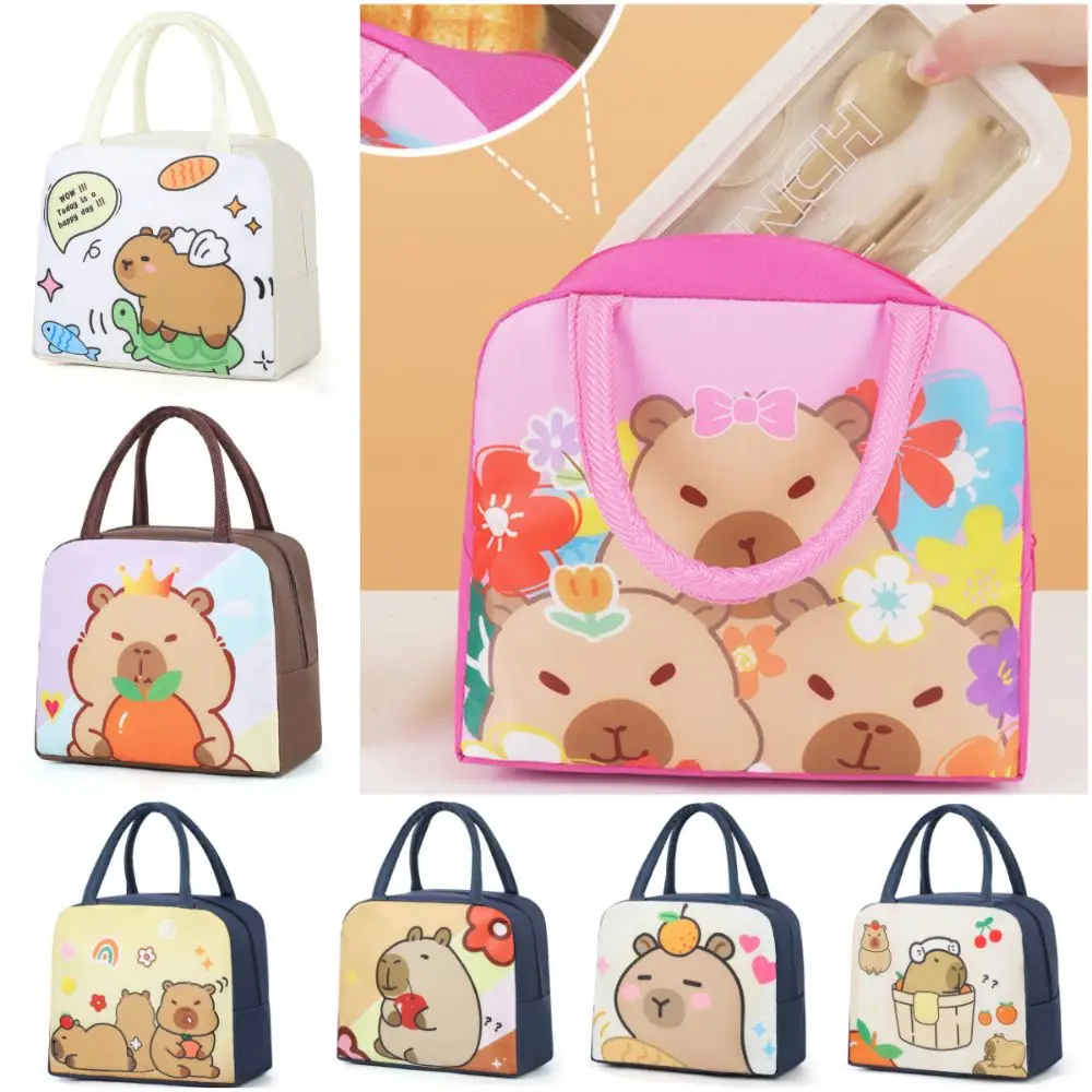 

Large Capacity Insulated Lunch Bag Cartoon Pattern Multicolor Aluminum Foil Handbag Waterproof Insulated Lunch Box Bag