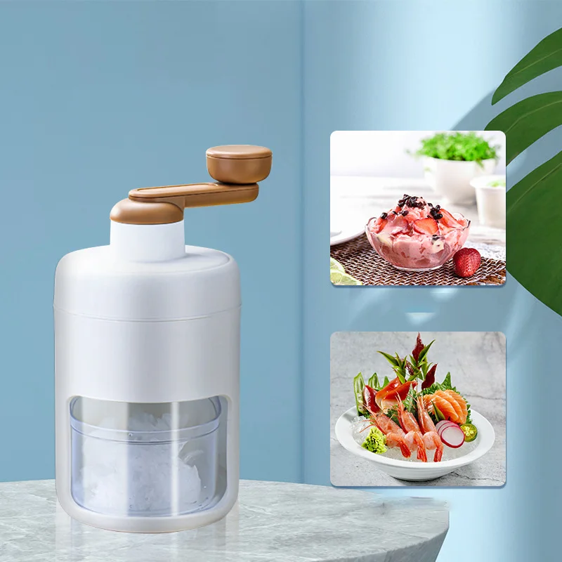 Hand Smoothie Machine DIY Ice Cream Machine Ice Crusher Manual Ice Shaver Smoothie Maker