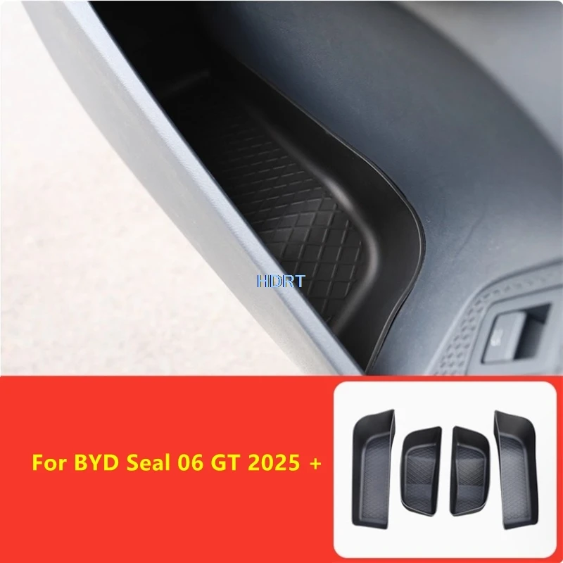 

For BYD Seal 06 GT 2025 + Car Styling Door Water Cup Groove Pad Dust Proof Storage Box Cover Protector Decoration Accessories