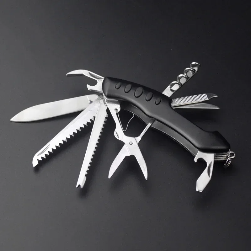 Hot Sale Multifunctional Swiss Knife Camp Multitool Bottle Opener Folding Knife Portable Military Pocket Knives EDC Tools
