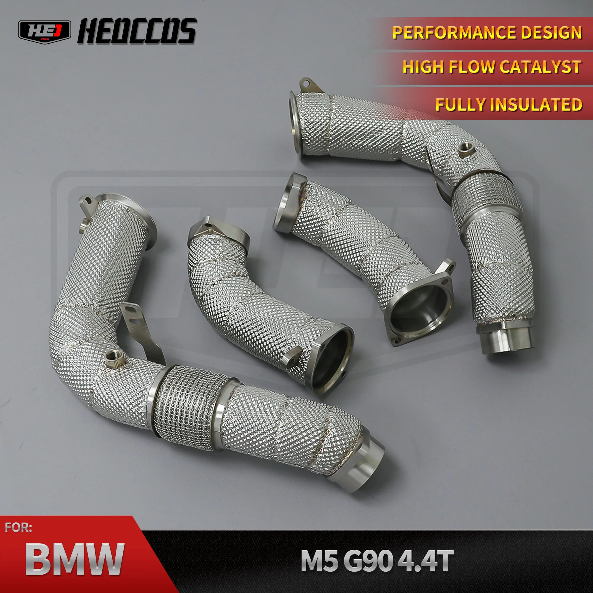 

HEO Factory Exhaust System for BMW M5/M6 G90/G99 LCI 4.4T 2024-2025 Stainless Steel Downpipe Free Flow Header