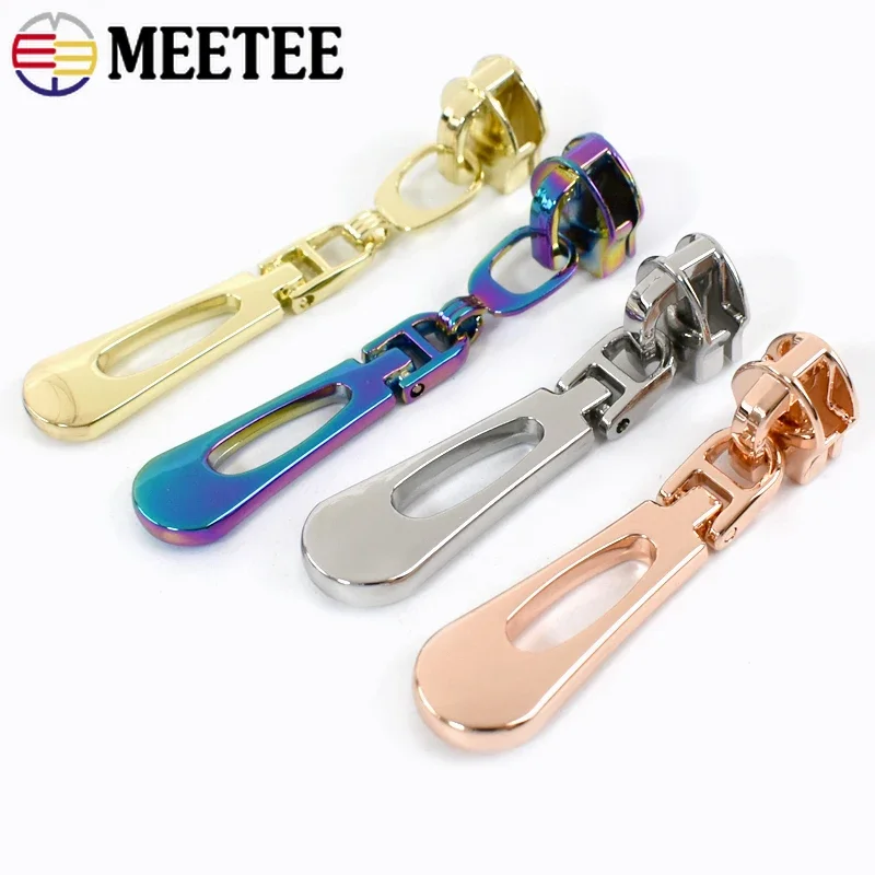 5-30Pcs Zipper Pulls for 5# Nylon Zippers Tapes Pocket Zips Slider Bag Shoes Repair Kit Plastic Zip Heads DIY Sewing Accessories