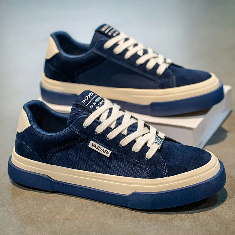 

Новинка 2025, мужская обувь, осенняя обувь для скейтборда на толстой подошве, повседневная универсальная обувь для хлеба, корейская версия, модные спортивные туфли для доски