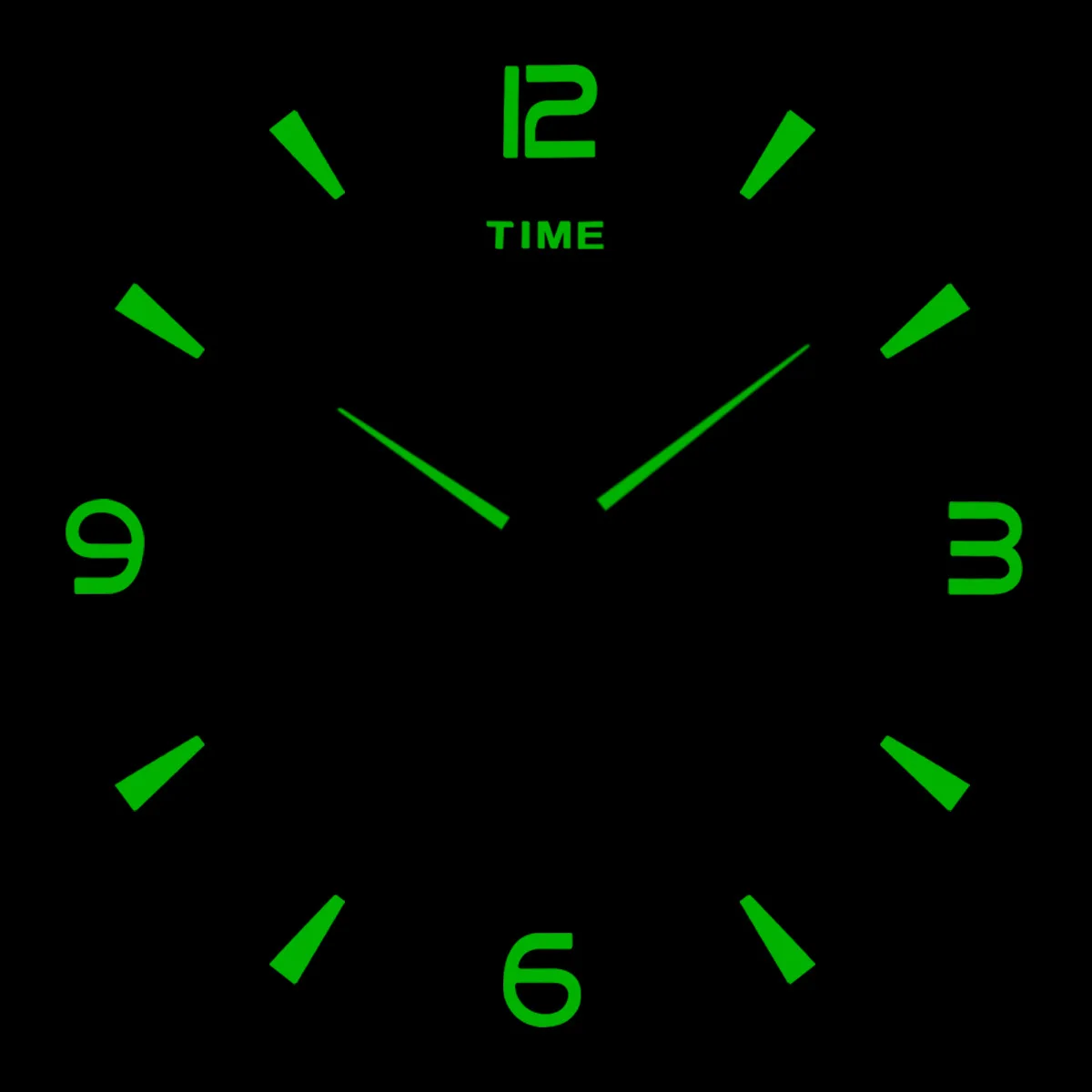 

Cross-border luminous three-dimensional digital wall clock DIY clock living room home decoration creative wall sticker European