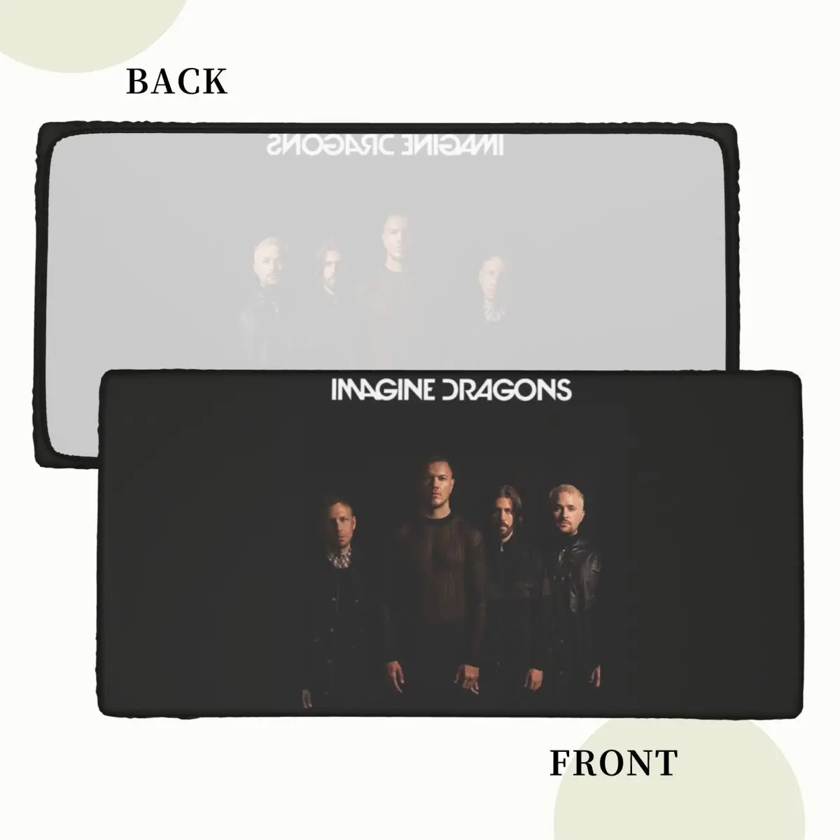 Imagine Dragons Band Loom Tour Customized Rectangular Tablecloth Waterproof Table Cover for Dining Events Table Cloth
