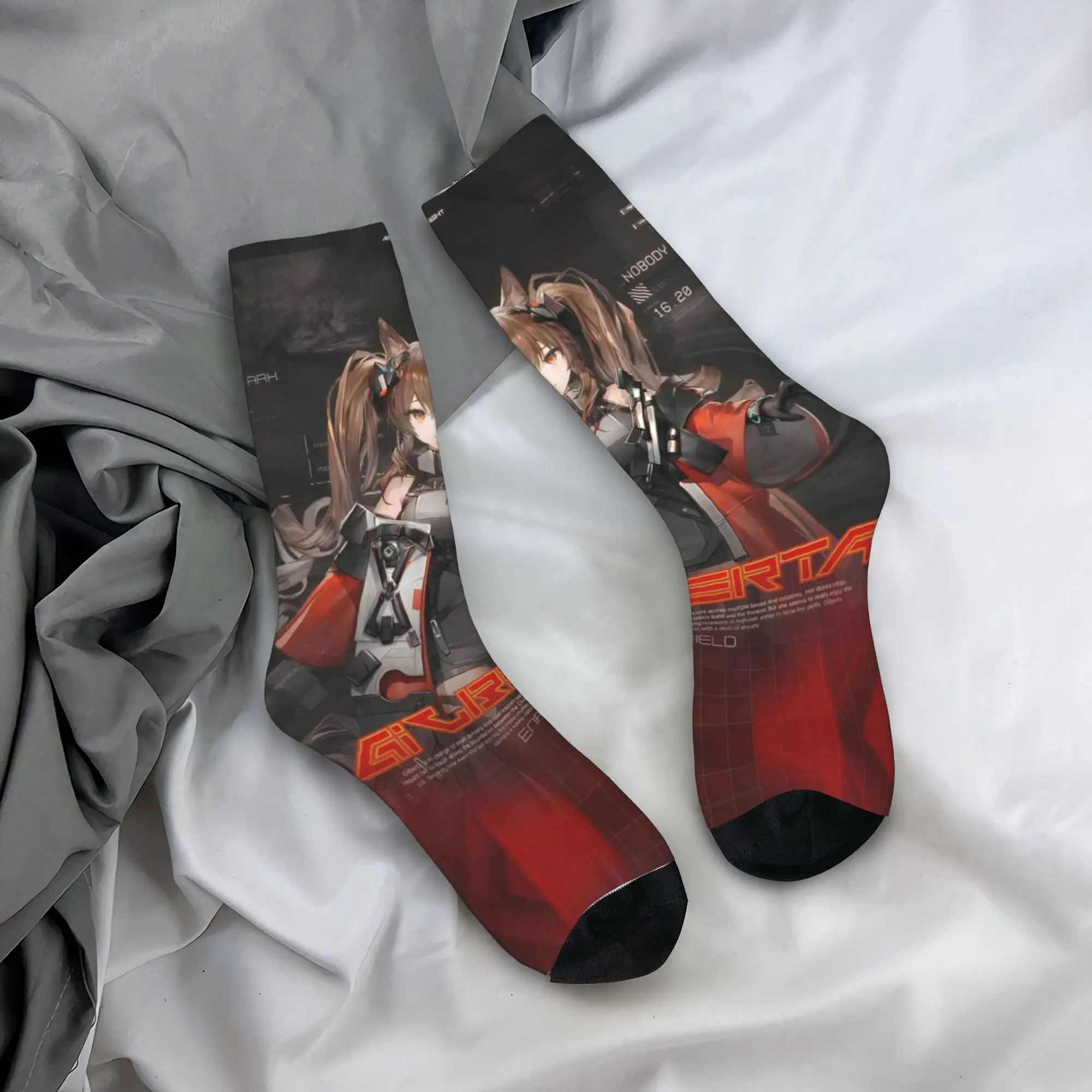 

Casual Unisex Crew Socks Arknights Endfield Laevatain Merchandise Cozy Breathable Socks
